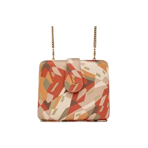 SAINT LAURENT Кожа Полиэстер Шкатулка для украшений Сумка с цепочкой Сумка через плечо Женская Многоцветная