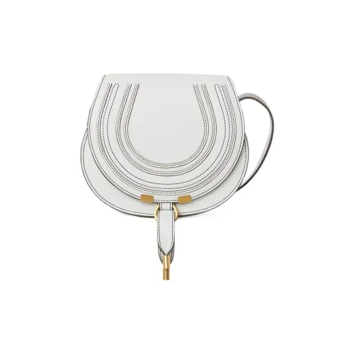 Chloe Marcie с рельефной телячьей кожей седельная сумка сумка через плечо маленькая женская белая