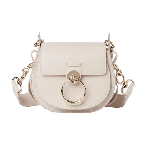 Chloe Tess Телячья кожа с замшей Сумка через плечо Сумка Маленькая Женская Телесного цвета