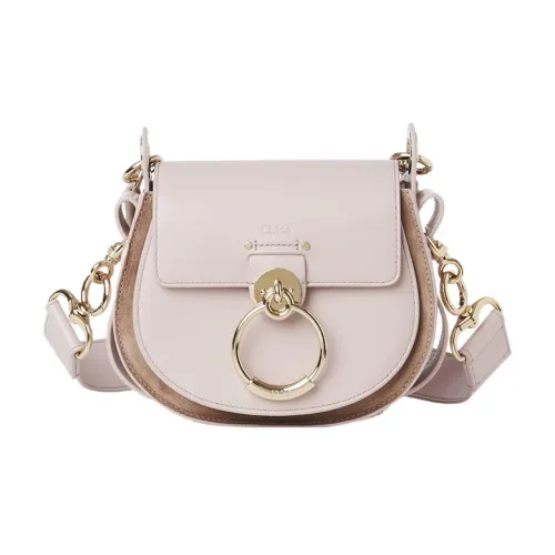 Chloe Tess Блестящий Телячья кожа с Замша Телячья кожа Сумка Сумка через плечо Сумка через плечо Маленькая Женская Светло-фиолетовая