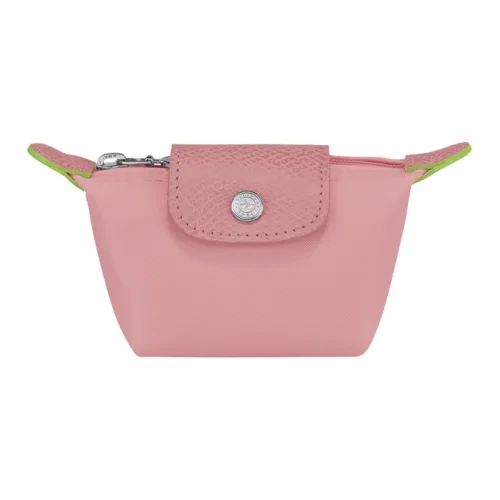LONGCHAMP Le Pliage Green Коровья кожа Комбинированный клатч Монета Кошелек Женский Розовый