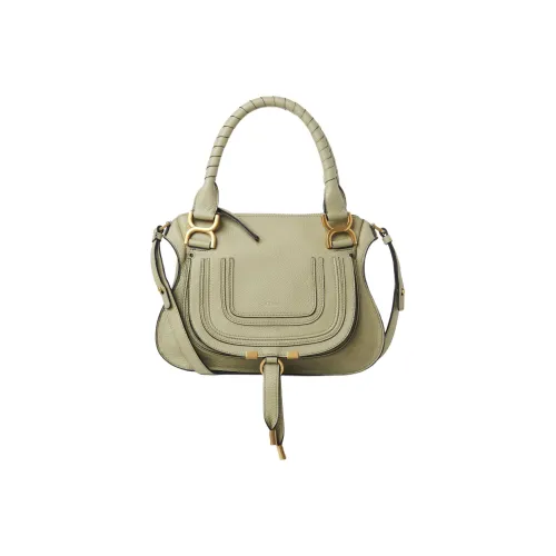 Chloe Marcie с текстурой Телячья кожа Сумка через плечо Сумка Маленькая Женская Светло-зеленая