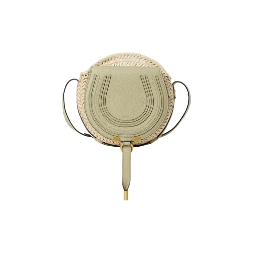 Chloe Marcie Palm Leaf с рельефной телячьей кожей Сумка через плечо Женская Зеленая