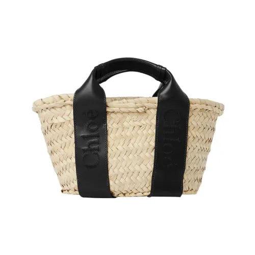 Chloe Raffia с гладкой телячьей кожей сумка через плечо маленькая сумка женская черная