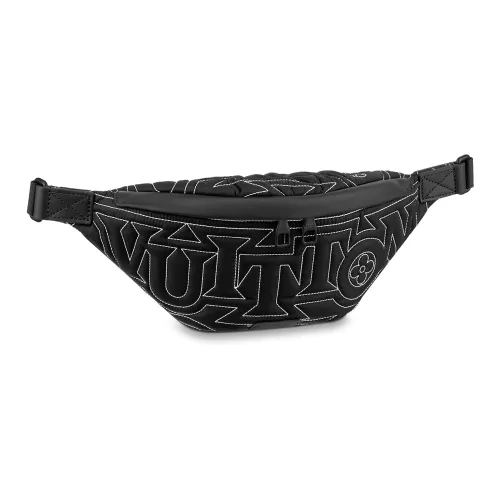 LOUIS VUITTON Discovery Кожаная отделка Сумка через плечо Слинг-сумка Сумка на пояс Мужская Черная