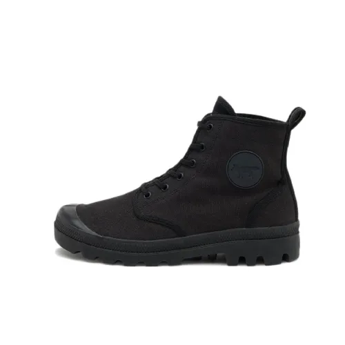 Maison Kitsune Высокий Топ Стильный Скейтбординг Унисекс Черный