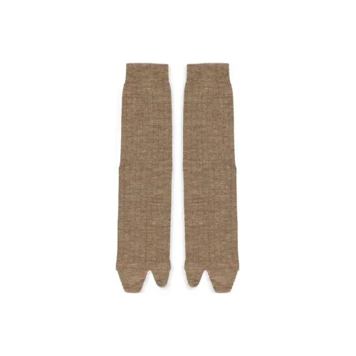 Maison Margiela 1 Pack Khaki Мужские Носки до колена