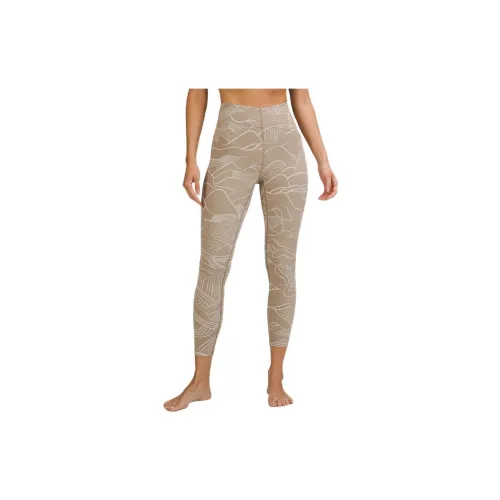 lululemon InStill замша коричневый женские штаны для йоги