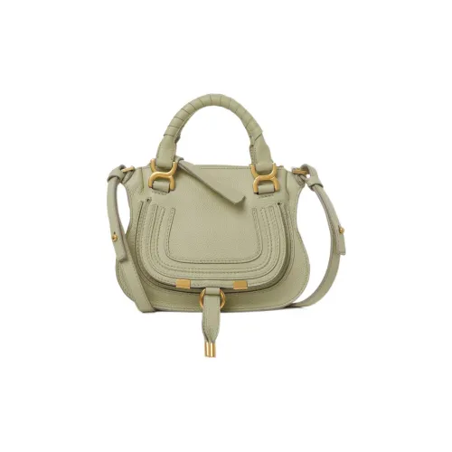 Chloe Marcie с рельефной телячьей кожей сумка через плечо мини женская зеленая