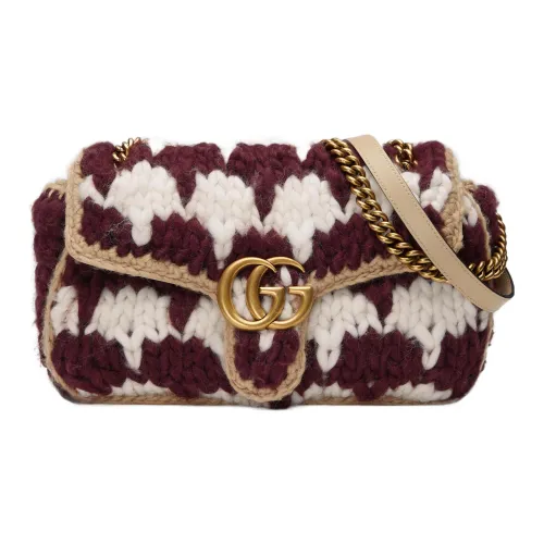 GUCCI GG Marmont Шерсть Сумка через плечо Сумка на плечо Женская