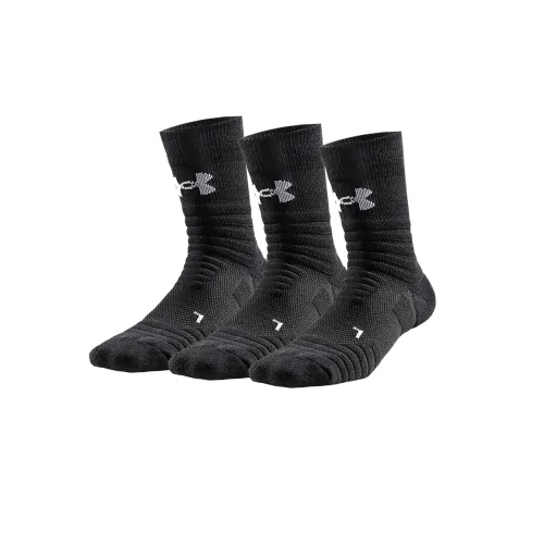 Under Armour 3 шт Черные Унисекс MID Носки до икры