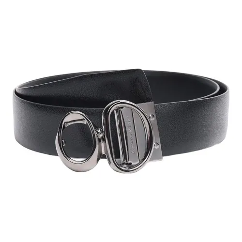 Ermenegildo Zegna Ремни из коровьей кожи, черные, мужские