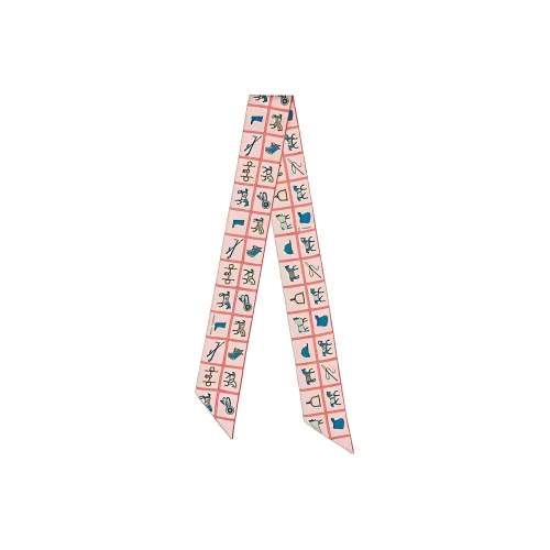 HERMES Шелковые шарфы Женские Розовый