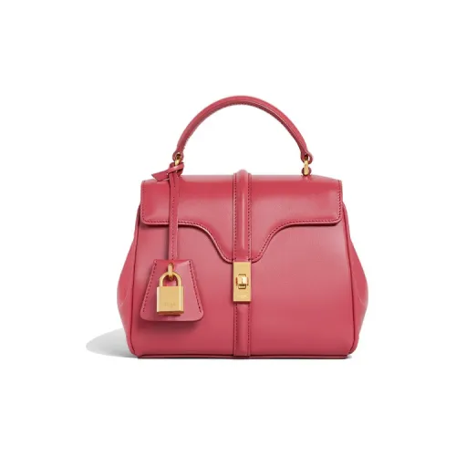 CELINE 16 Коровья кожа Сумка через плечо Сумка Мини Женская Конфетная Розовая