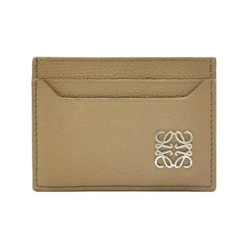 LOEWE Anagram Pebble Текстура Коровья кожа Картхолдер Женские Artichoke Зеленый