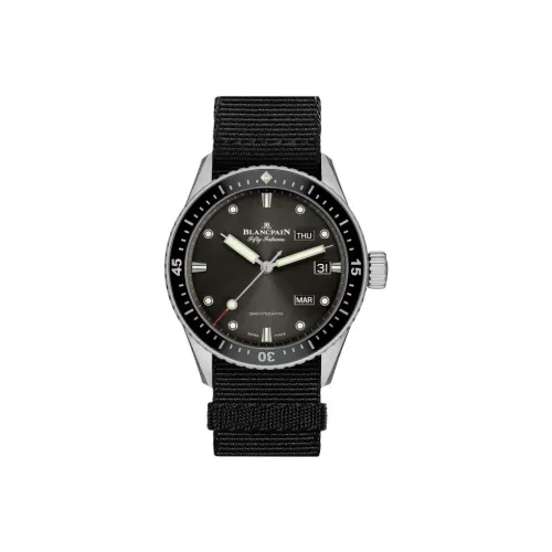 BLANCPAIN FIFTY FATHOMS Автоматический Механический Механизм Мужские Часы 43 мм Серый Циферблат Корпус из Нержавеющей Стали