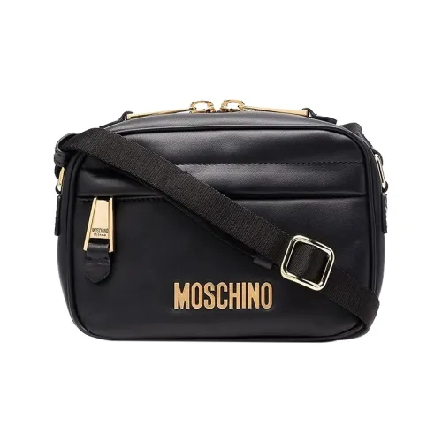 MOSCHINO Сумка через плечо из коровьей кожи мужская черная