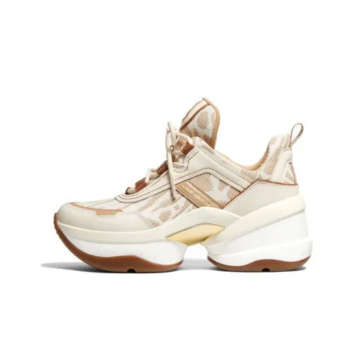 MICHAEL KORS Низкий топ толстая подошва кроссовки женские бежевые