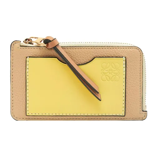 LOEWE Коровья кожа Держатель для карт Женский Масляный Светло-лимонный