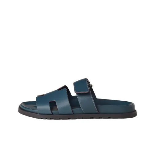 HERMES Chypre Слипоны Мужской Синий