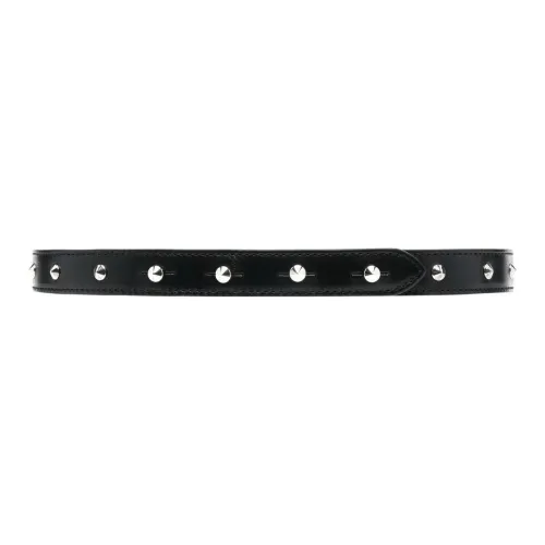 Alexander McQueen Ремни из коровьей кожи, черные, женские
