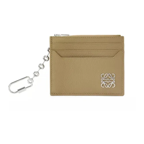 LOEWE Anagram Pebble Текстура Коровья кожа Картхолдер Женские Artichoke Зеленый