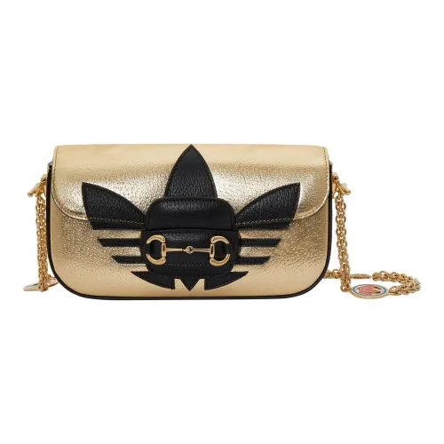 GUCCI Adidas Коллаборация Кожа Портативный Crossbody Сумка Сумка через плечо Женская