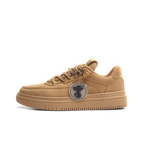 Jifffly Slip-resistant Abrasion-resistant Low-top Skateboard Shoes Unisex Wheat