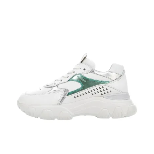HOGAN Hyperactive Low Топ Повседневная обувь Женская Белый Зеленый
