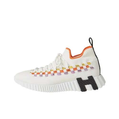 HERMES Fle MID Топ Спортивная повседневная обувь Женская Белая