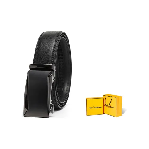 FREE RABBITⅡ Ремни из коровьей кожи, черные, мужские
