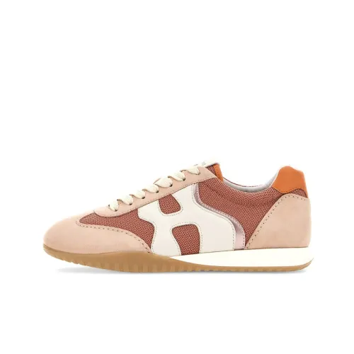 HOGAN OLYMPIA Z Устойчивый к истиранию Низкий Топ Спортивная Повседневная Обувь Женская Розовая Белая Оранжевая