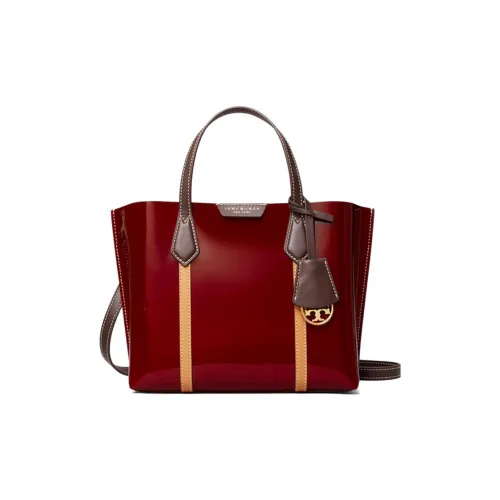 TORY BURCH Perry Кожа Тоут Сумка Сумка для покупок Сумка через плечо Сумка Маленькая Женская Красная
