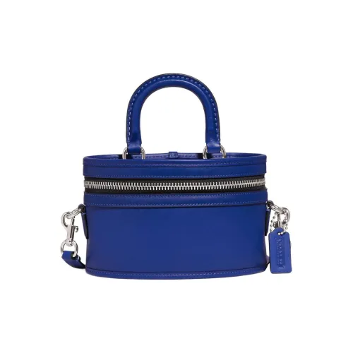 COACH Trail Перчаточная дубленая кожа Сумка Сумка через плечо Сумка через плечо Маленькая Женская Синяя
