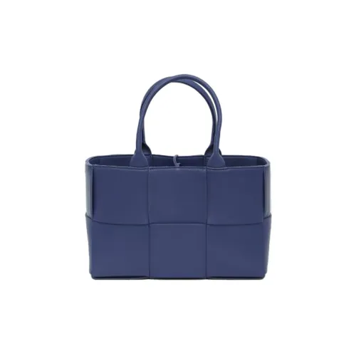 Bottega Veneta Arco Овечья кожа Тоут Сумка Сумка для покупок Сумка Маленькая Женская Синяя