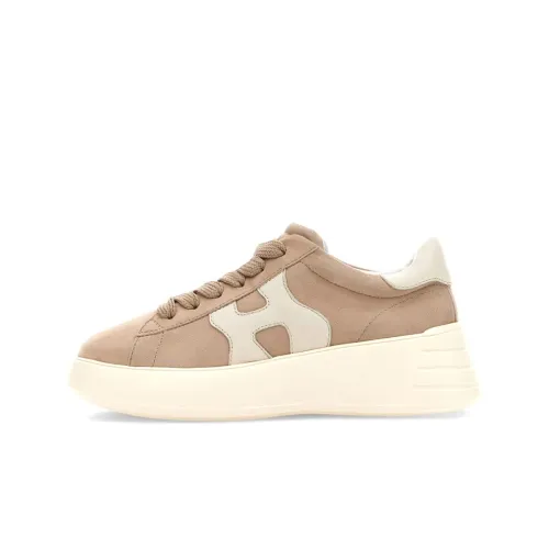 HOGAN Rebel Устойчивый к истиранию Низкий Топ Спортивная Повседневная Обувь Женская Бежевая