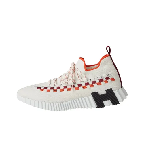 HERMES Fle Low Топ Спортивная Повседневная Обувь Мужская Бежевая