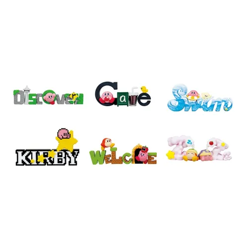 RE MENT Кирби Английский язык Словарь Письмо Украшение Счастливый Рисунок Целая коробка 6 шт