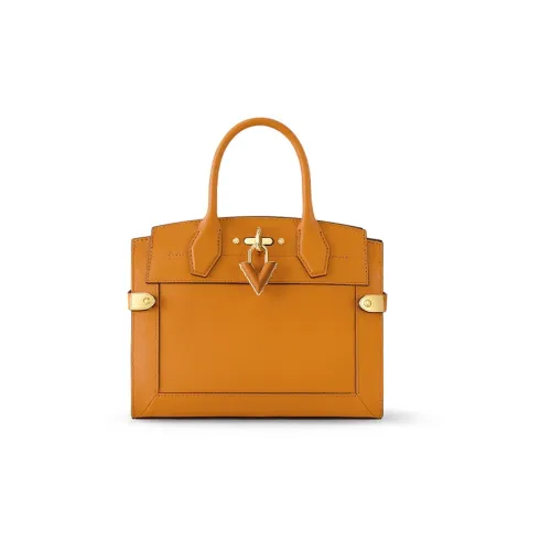 LOUIS VUITTON Steamer Коровья кожа Маленькая коробка Сумка через плечо Сумка Маленькая Женская Апельсин