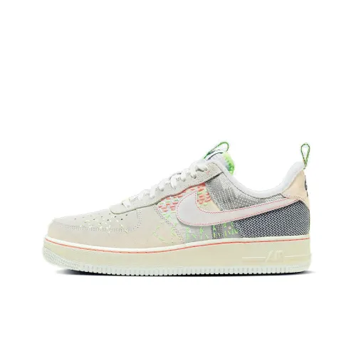 Nike Air Force 1 'Sashiko' Low Топ Скейтборд Кроссовки Мужские Белые