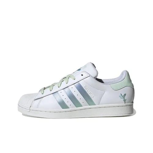 Adidas Originals SUPERSTAR LOW Скейтборд Кроссовки Женские Белый Зеленый