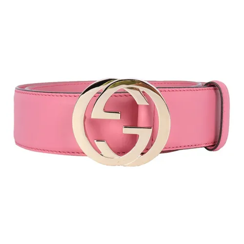 GUCCI Ремни из коровьей кожи женские розовые ширина 3,7 см