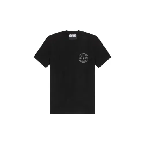VERSACE JEANS COUTURE Мужские черные футболки