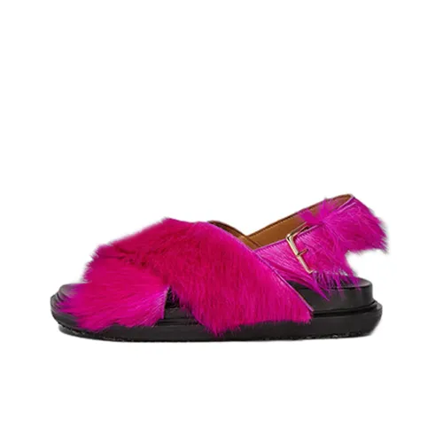 MARNI Fussbett One Ремень Сандалии Женские Фиолетовый