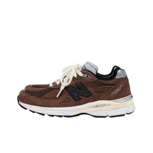 JJJJound collaboration x New Balance NB 990 V3 Дышащий Низкий Топ Повседневный Городской Коммутирование Беговые кроссовки Мужской Коричневый Сделано в США