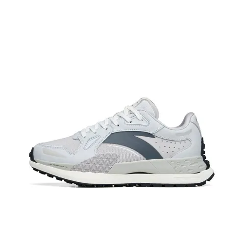 ANTA Амортизирующие шоки противоскользящие устойчивые к истиранию низкий топ беговые кроссовки женские серый