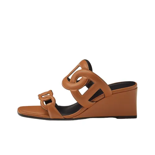 HERMES Figari Стильные Сандалии Женские Коричневые