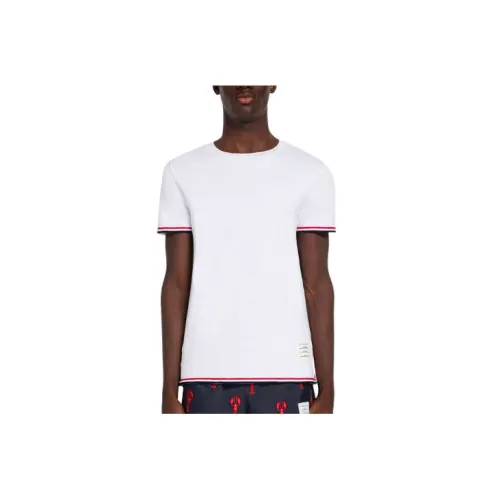 THOM BROWNE Белая Мужская T-рубашка