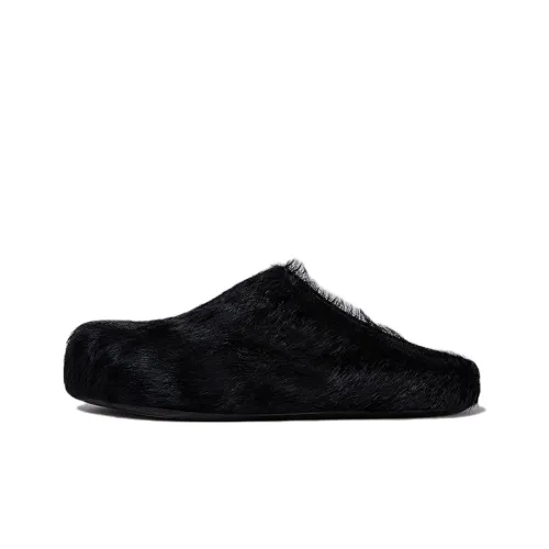 MARNI Резиновая подошва Домашние тапочки Мужской Черный