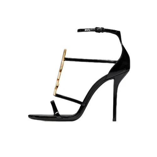 SAINT LAURENT One Ремень Сандалии Женские Черные